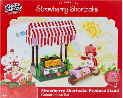 Strawberry Shortcake Produce Stand Build Set & Figure - 123 pieces