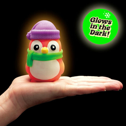 Schylling NeeDoh Polar Glow Penguin Sensory Squishable - 1 Random Color