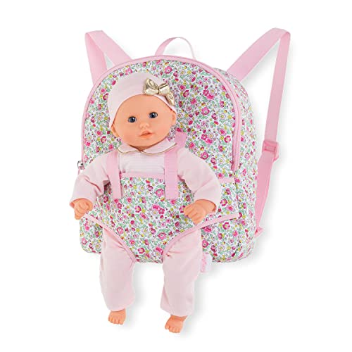 Corolle Backpack Baby Doll Carrier - Fits 12" Dolls