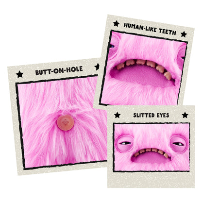 Fuggler Love Fugg 9-inch Wide Eyed Weirdo, Pink