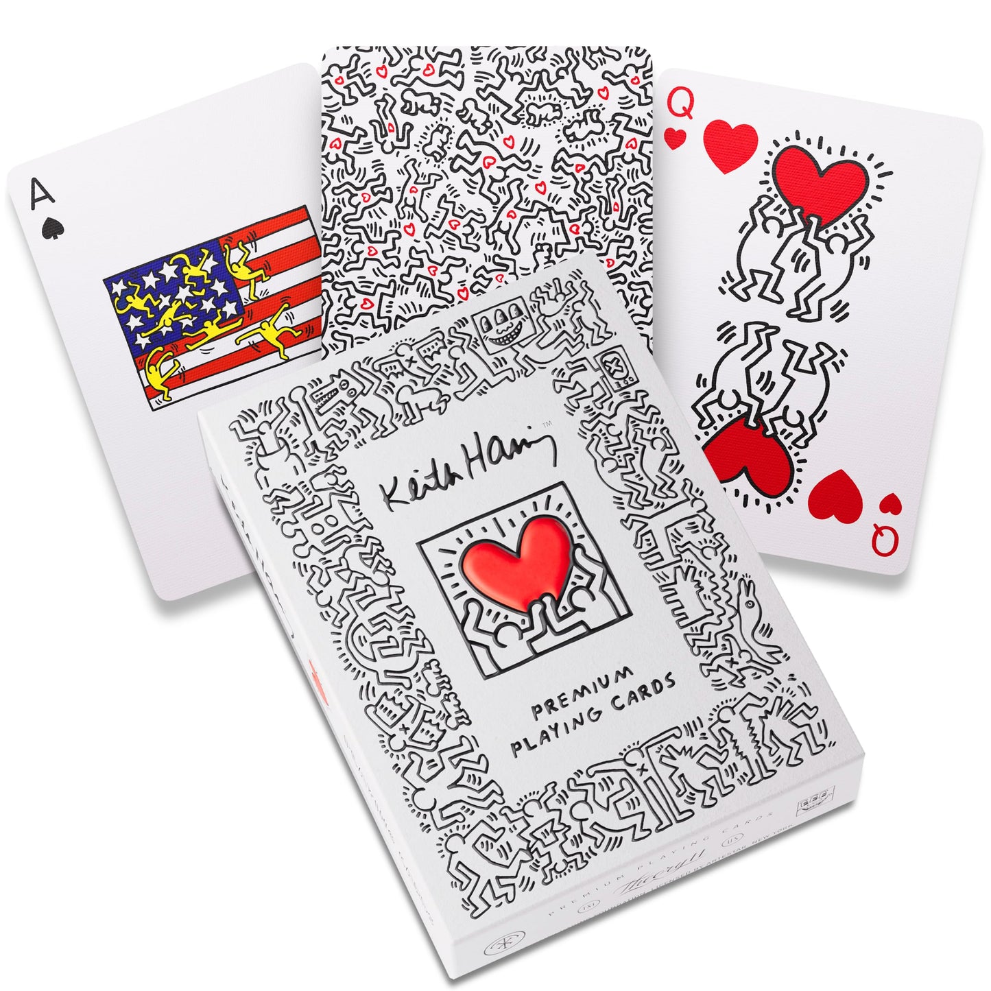 theory11 Keith Haring Premium Playing Cards, Poker Size Standard Index