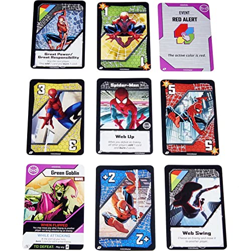 UNO Ultimate Marvel Card Game Add-On Pack with Spider-Man Character