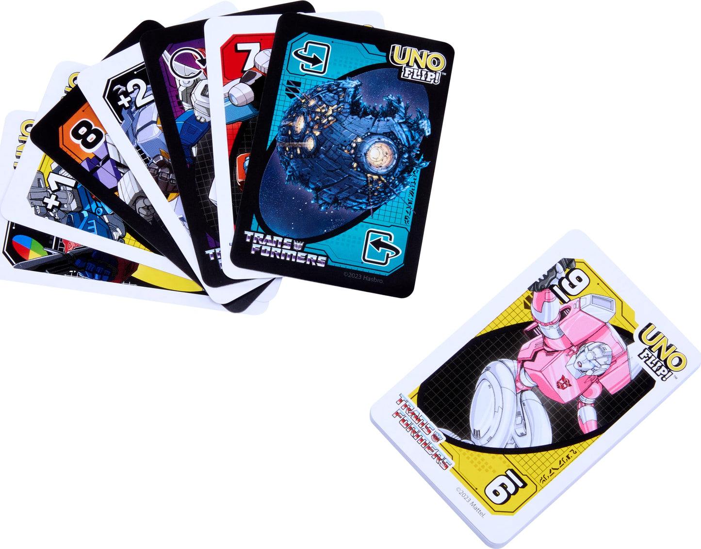 Mattel Games UNO Flip Transformers Card Game