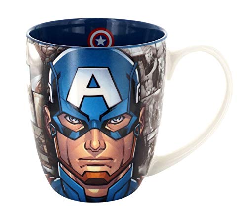 Captain America Cartoon Face Mug