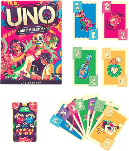 Mattel Games UNO Canvas Día de Muertos Card Game