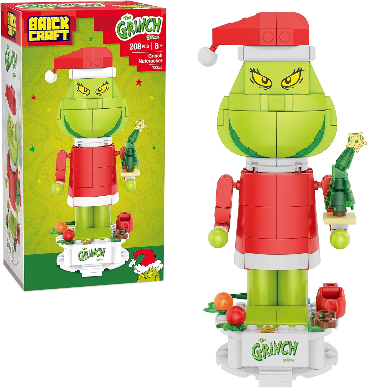 Brickcraft The Grinch Dr. Seuss Nutcracker Building Blocks Set, 208 pieces