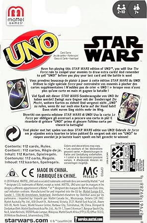 UNO Star Wars Matching Card Game