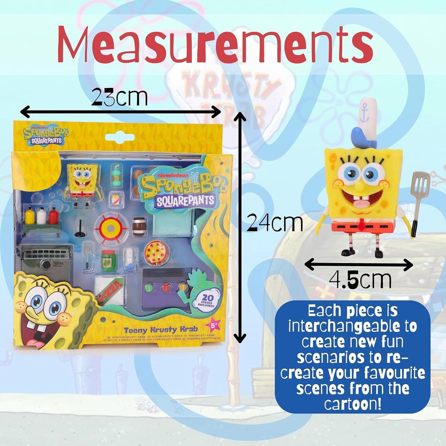 Spongebob Squarepants Teeny Tinies! Teeny Krusty Krab Playset