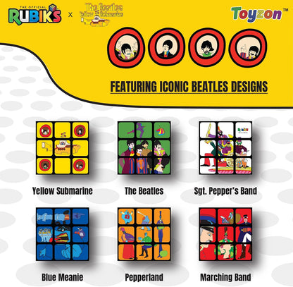 The Beatles x Rubik's Yellow Submarine 3" x 3" Cube