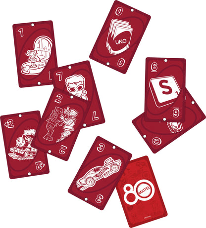 Mattel Games UNO Mattel 80th Ruby Red Card Game