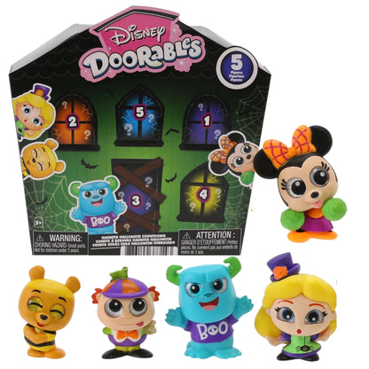 Disney Doorables Haunted Halloween Countdown Blind Box, 5 Mystery Figures