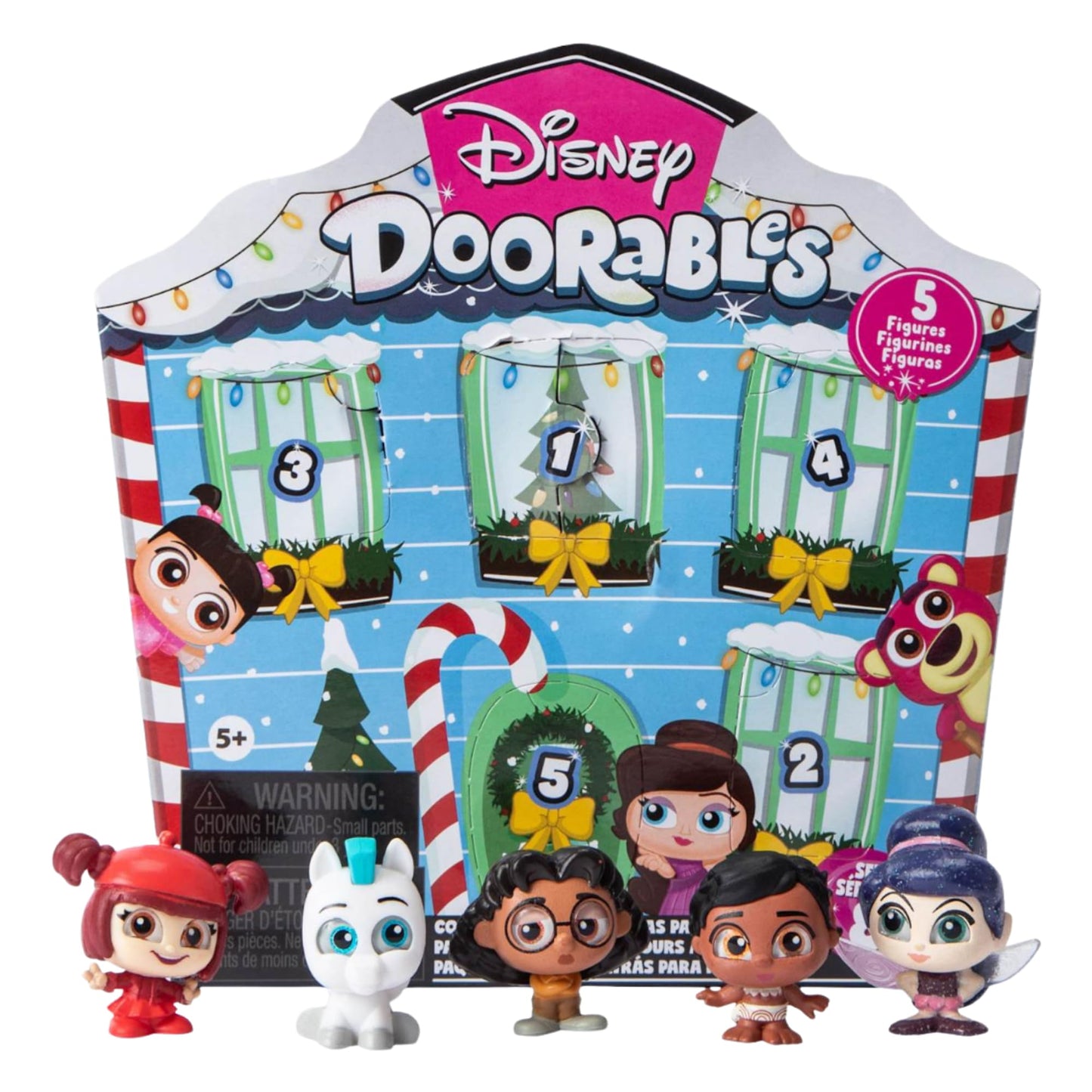 Disney Doorables Series 8 Christmas Countdown Pack, 5 Mystery Figures
