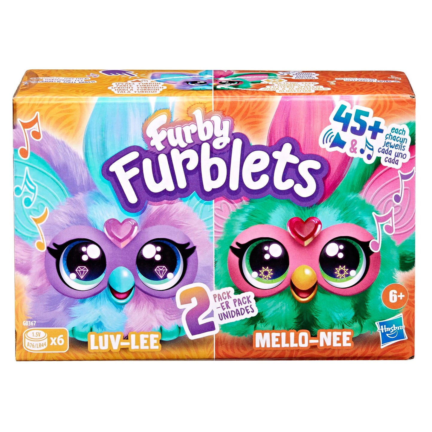 Furby Furblets 2-Pack, Mini Friends Luv-Lee & Mello-Nee