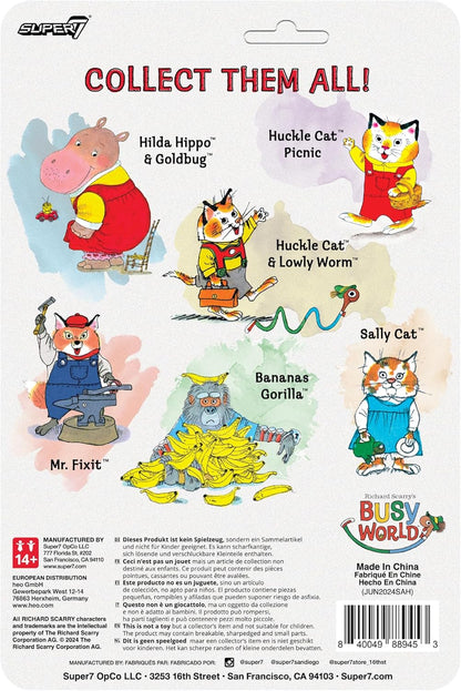 Super7 Richard Scarry Sally Cat - 3.75" Richard Scarry Books Action Figure