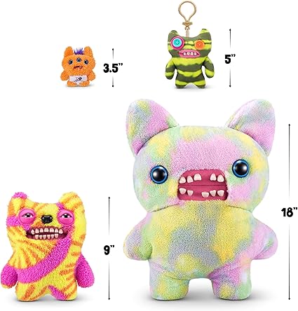 Fuggler Plush Clip-On Keyring - Indecisive Monster, Green