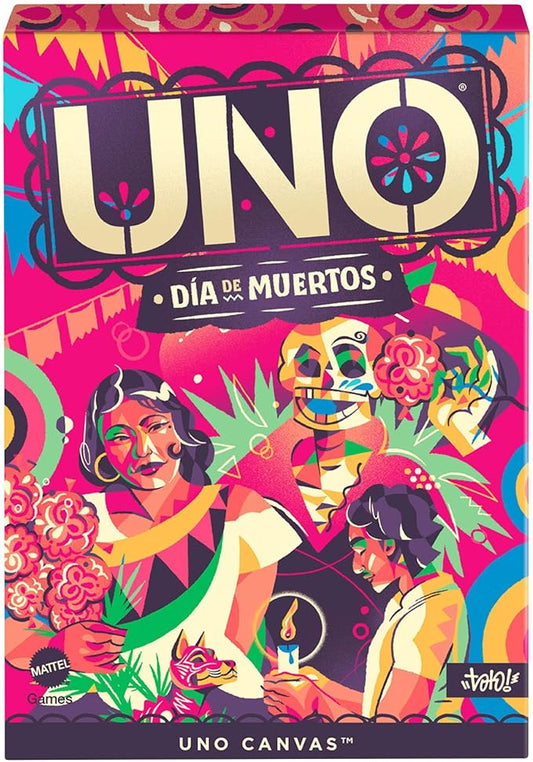 Mattel Games UNO Canvas Día de Muertos Card Game