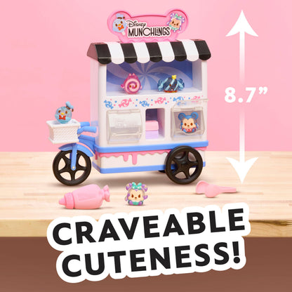 Disney Munchlings Candy Cart 13-Piece Playset with Lights