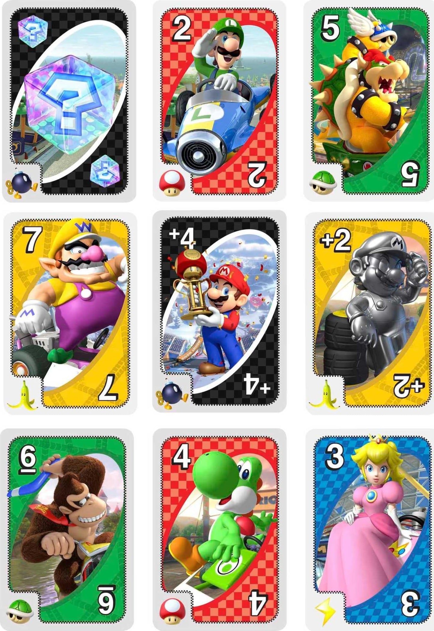 Mattel Games UNO Mario Kart Card Game
