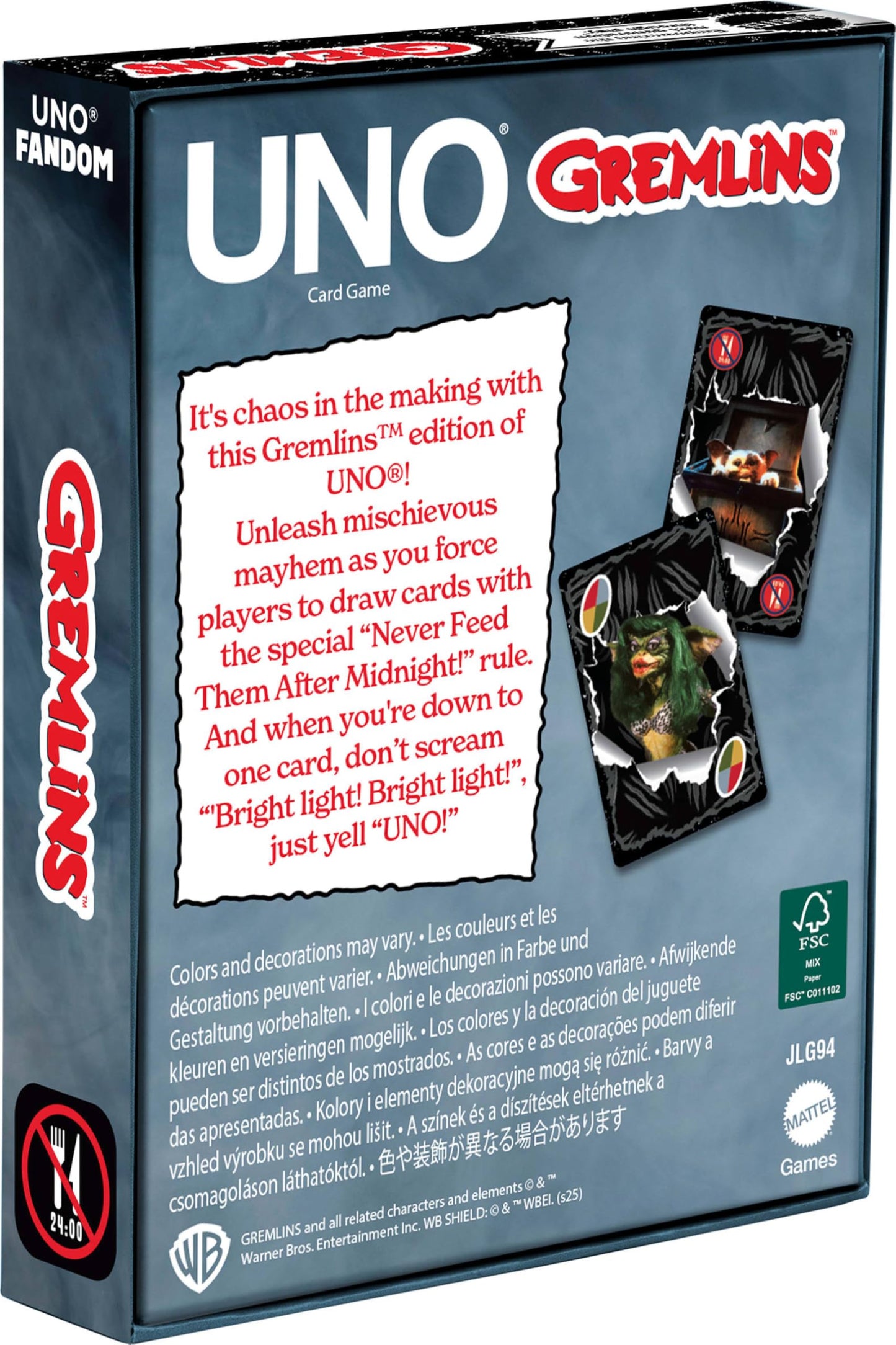 Mattel Games UNO Gremlins Card Game
