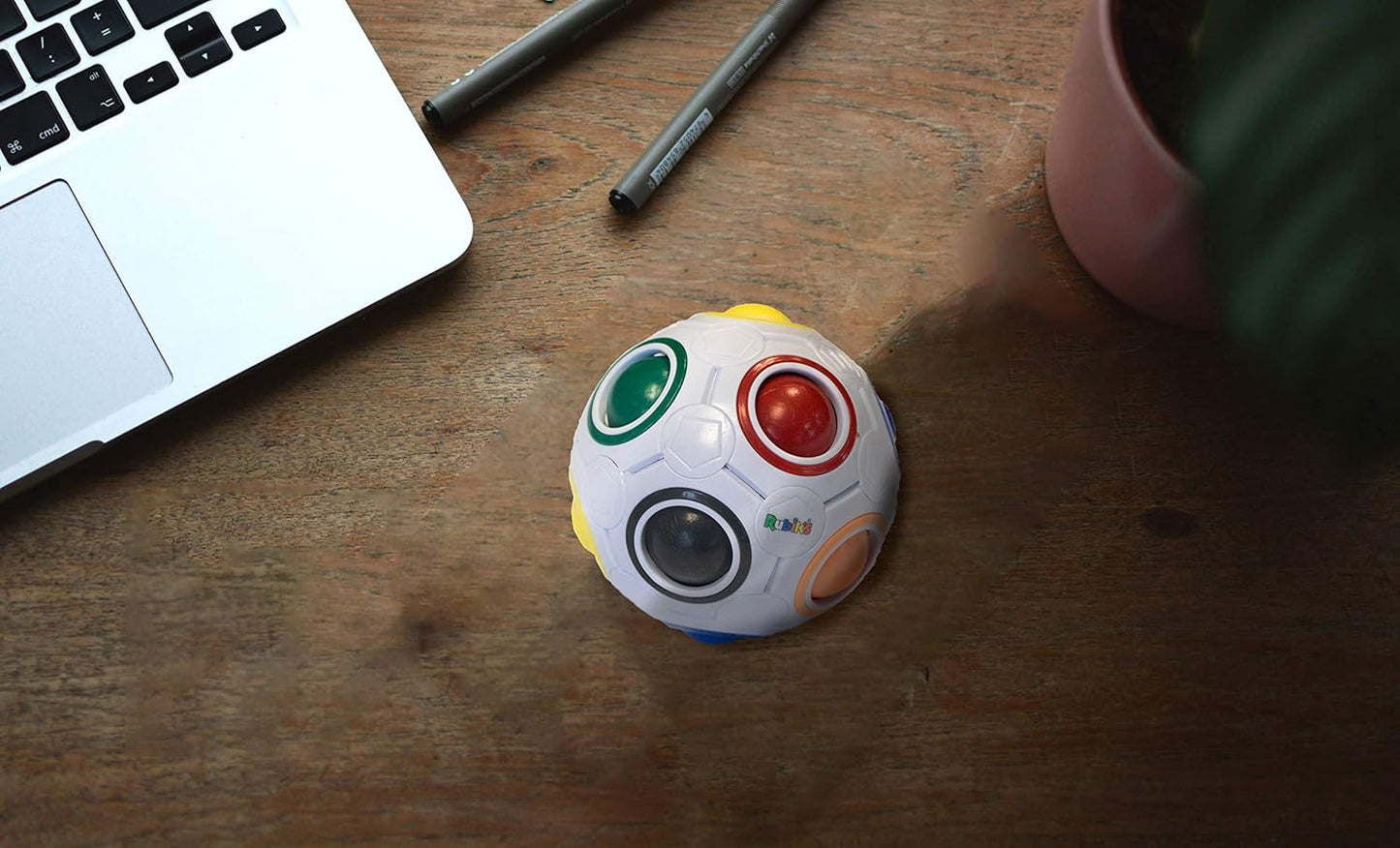 Rubik's Cube Rainbow Ball Fidget Toy, 1 random color