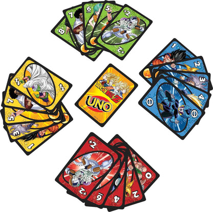 Mattel Games UNO Dragon Ball Z Card Game Japanese Manga Theme
