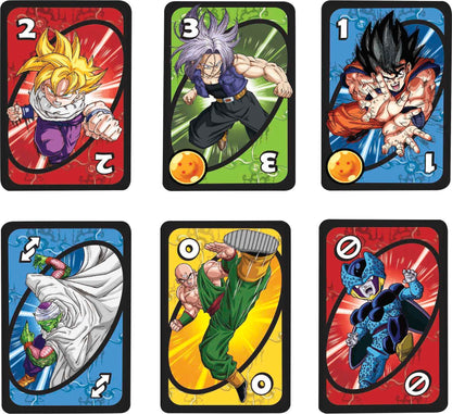 Mattel Games UNO Dragon Ball Z Card Game Japanese Manga Theme