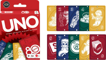 Mattel Games UNO Mattel 80th Ruby Red Card Game
