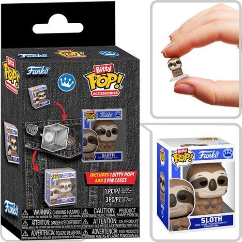 Funko Bitty Pop! Accessories Pin Cases Sloth 4-Pack