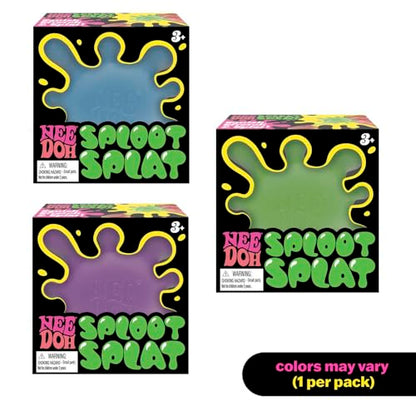 Schylling NeeDoh SplootSplat 3pc Blue, Purple, Green Full Set