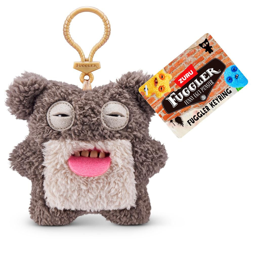 Fuggler Plush Clip-On Keyring - Scarescome Square Bear