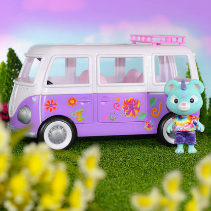 Honey Bee Acres Rainbow Ridge Flower Groove Van with Exclusive Unicorn Figure