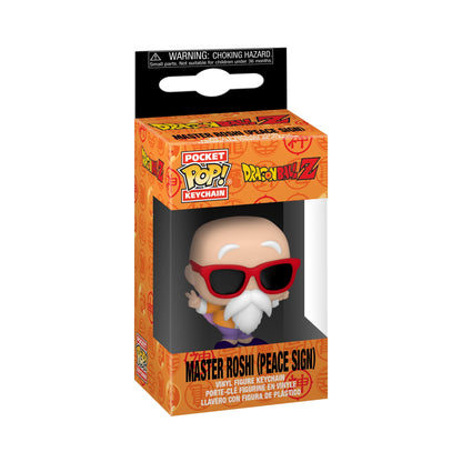Funko Pop! Keychain: Dragon Ball Z - Master Roshi with Peace Sign