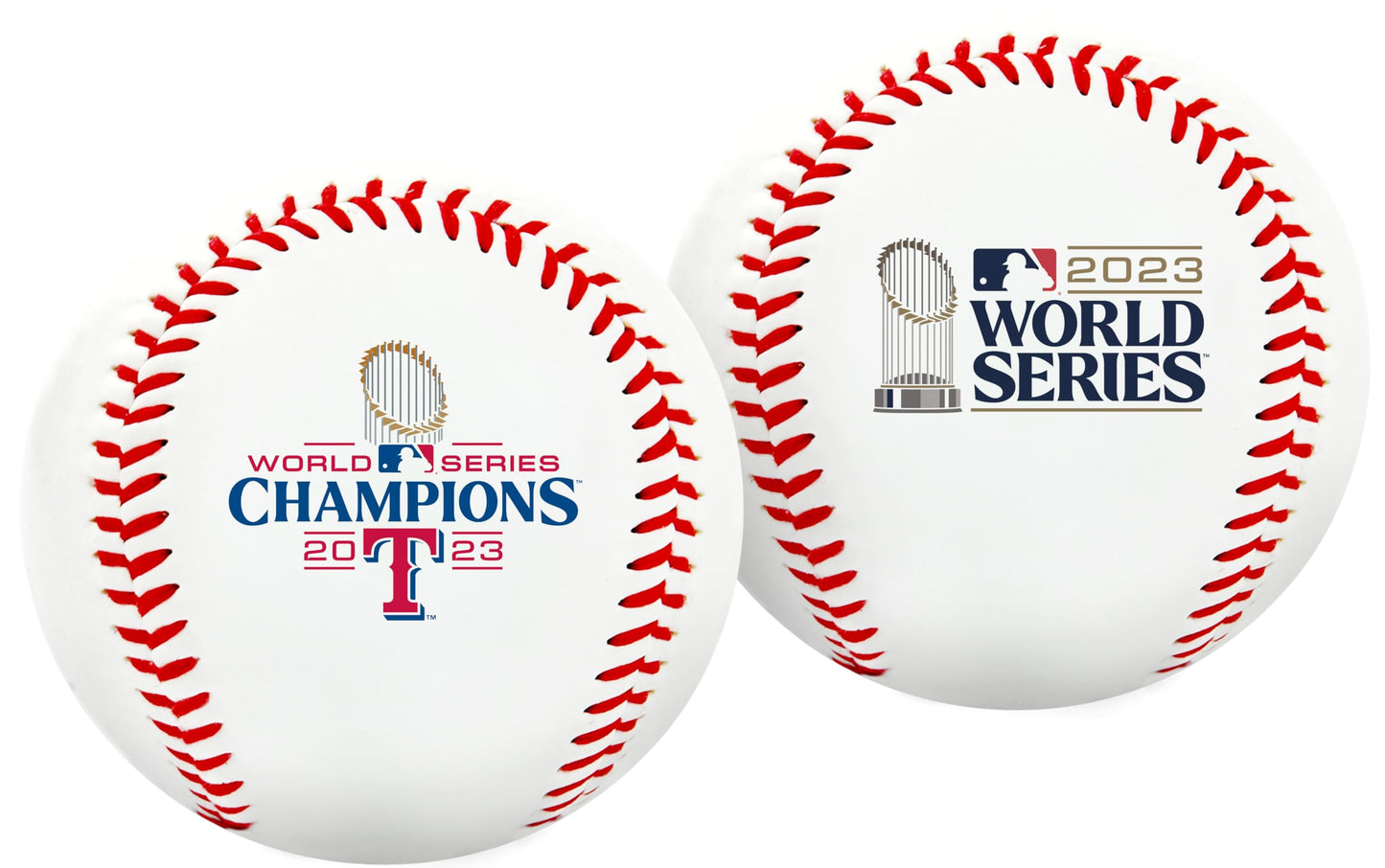 Rawlings Official 2023 World Series Champions - Texas Rangers Commemorative Baseball White Vinyl