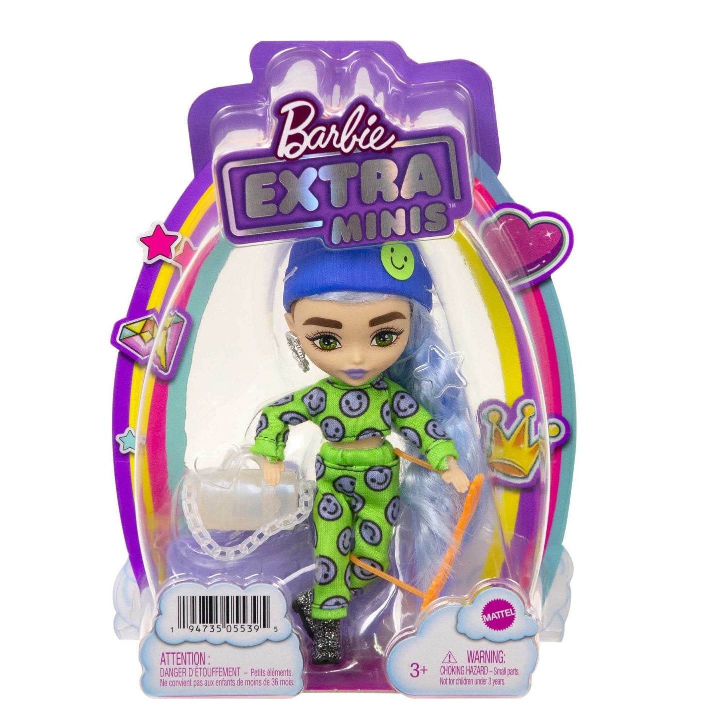 Barbie Extra Minis Fashion Doll with Stand & Accessories