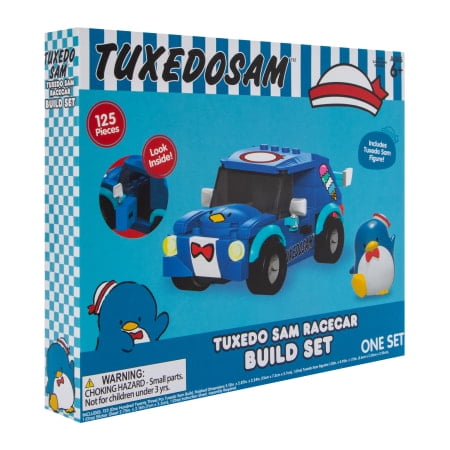 Sanrio Hello Kitty Tuxedo Sam Racecar Build Set & Figure - 125 pieces