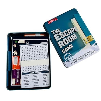 University Games The Escape Room Mystery Game Large Deluxe Game in a Tin