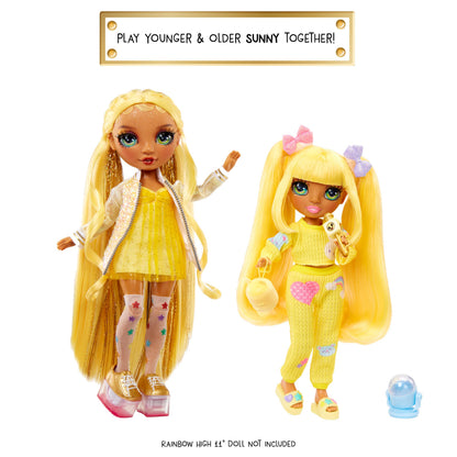 Rainbow High Jr High PJ Party - Sunny, Yellow 9-inch Posable Blonde Fashion Doll