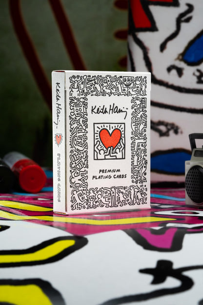 theory11 Keith Haring Premium Playing Cards, Poker Size Standard Index