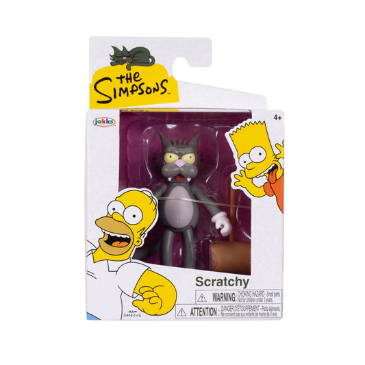 The Simpsons 2.5-inch Scaled Collectible Scratchy with Mallet Action Figure