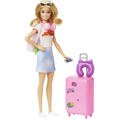 Barbie Malibu Fashion Doll Travel Set with Puppy