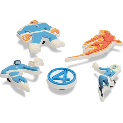 Crocs Jibbitz 5-Pack Superhero Fantastic 4 Shoe Charms | Jibbitz for Crocs