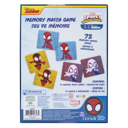 Spidey and His Amazing Friends Memory Matching Game - 72 Memory Cards