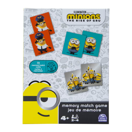 Minions Memory Matching Game - 72 Memory Cards