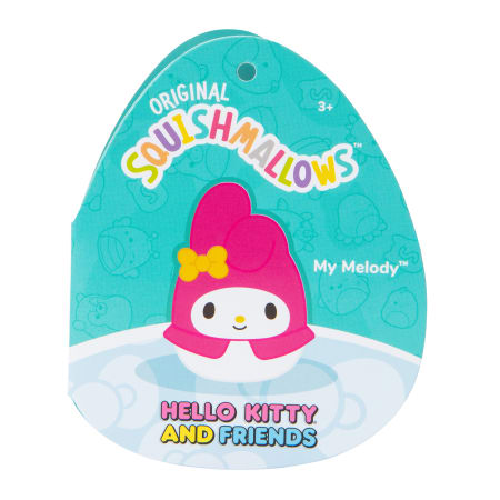 Squishmallows Official Kellytoy Sanrio Squad 6.5 inches My Melody Stuffed Plush Toy