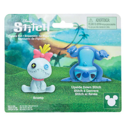 Disney Lilo & Stitch 2-Pack Upside Down Stitch and Scrump Figure Set