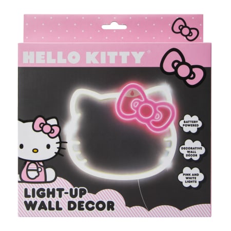 Hello Kitty Light Up Pink Bow Wall Decals
