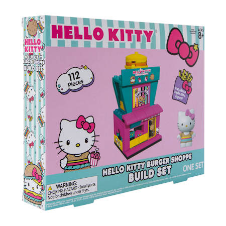 Sanrio Hello Kitty Burger Shop Build Set & Figure - 112 pieces