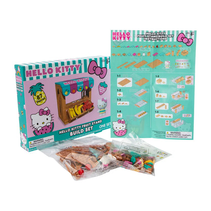 Sanrio Hello Kitty Fruit Stand Build Set & Figure - 87 pieces
