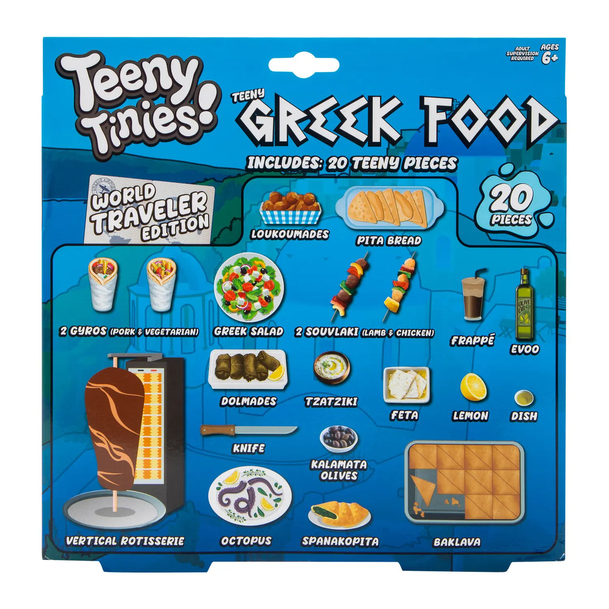 Teeny Tinies! World Traveler Edition Greek Food Mini Play Set