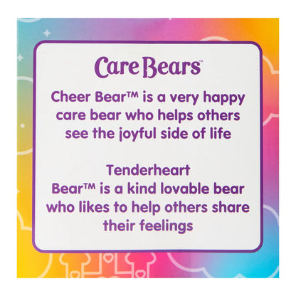 Care Bears Cheer Bear & Tenderheart Bear Mini Figure 2-Pack (Flocked)